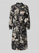 Betty Barclay Knielanges Blusenkleid aus Viskose mit Umlegekragen in B...