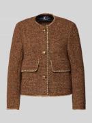 Luisa Cerano Blazer mit Seiden-Anteil in Cognac, Größe 42