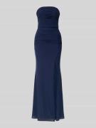 Luxuar Regular Fit Abendkleid mit Gehschlitz in Marine, Größe 32