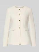 Jake*s Collection Blazer mit Schmuckknöpfen in Ecru, Größe 32
