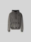 Diesel Relaxed Fit Hoodie in Denim-Optik in Anthrazit, Größe L