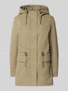 Only Regular Fit Parka mit Tunnelzug Modell 'LOUISE' in Khaki, Größe L