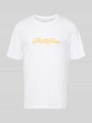 Jack & Jones Regular Fit T-Shirt mit Logo-Print in Weiss, Größe L
