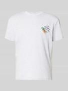 Tommy Jeans Regular Fit T-Shirt aus reiner Baumwolle in Hellgrau Melan...