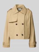 ICHI Regular Fit Jacke mit Viskose-Anteil Modell 'EPARZA' in Beige, Gr...