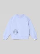 BILLIEBLUSH Sweatshirt mit Motiv-Print und Rundhalsausschnitt in Flied...