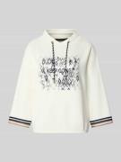 Betty Barclay Sweatshirt aus Viskose-Mix mit 3/4-Arm in Offwhite, Größ...