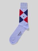 Burlington Socken aus Baumwoll-Mix Modell 'MANCHESTER' in Hellblau, Gr...