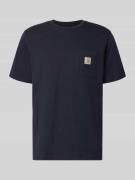 Carhartt Work In Progress Regular Fit T-Shirt mit Logo-Patch in Marine...