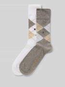 Burlington Socken mit Label-Detail Modell 'Everyday' in Hellgrau Melan...