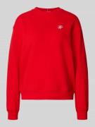 Tommy Hilfiger Regular Fit Sweatshirt aus Baumwoll-Mix in Rot, Größe L