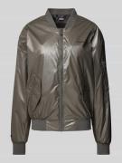 khujo Bomberjacke mit Label-Print Modell 'ANEO' in Dunkelgrau, Größe L