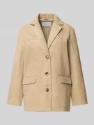 B.Young Regular Fit Blazer in Leder-Optik Modell 'APALA' in Mud, Größe...