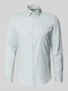 Jake*s Slim Fit Business-Hemd mit Kentkragen in Hellgruen, Größe 37/38