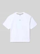 Boss Regular Fit T-Shirt aus reiner Baumwolle in Weiss, Größe 152