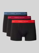 Tommy Hilfiger Trunks aus Baumwoll-Mix im 3er-Pack in Rot, Größe L
