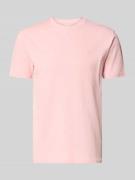 Gant T-Shirt mit Rundhalsausschnitt und Label-Stitching in Hellrosa, G...