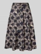 More & More Faltenrock mit elastischem Bund in Black, Größe 34