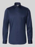 OLYMP Level Five Slim Fit Business-Hemd in unifarbenem Design mit Kent...