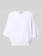 Drykorn Strickshirt mit Rundhalsausschnitt Modell 'DILARY' in Weiss, G...