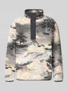 COLUMBIA Regular Fit Pullover mit Logo-Patch in Hellgrau, Größe L