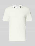 Lacoste Regular Fit T-Shirt aus Baumwoll-Mix in Offwhite, Größe L