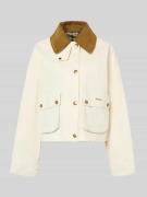 Barbour Regular Fit Parka aus reiner Baumwolle in Offwhite, Größe 34
