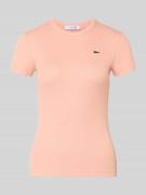 Lacoste Sport Slim Fit T-Shirt aus reiner Baumwolle in Apricot, Größe ...
