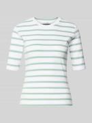Christian Berg Woman Basic T-Shirt Ringel O-Neck in Mint, Größe L