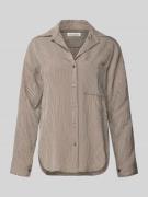 Marc O'Polo Regular Fit Langarmbluse aus Viskose-Mix in Hellbraun, Grö...