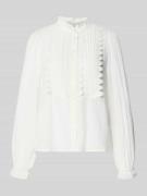 LOLLYS LAUNDRY Regular Fit Bluse mit Stehkragen und Spitze Modell 'Ari...
