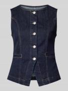 Soyaconcept Weste mit Knopfleiste Modell 'KIMBERLY' in Marine, Größe L