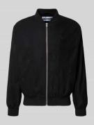 REVIEW Bomberjacke mit Reißverschluss in Black, Größe L