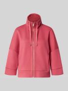 Tom Tailor Boxy Fit Sweatjacke mit Viskose-Anteil in Pink, Größe L