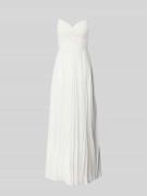 Hey Kyla Regular Fit Hochzeitskleid in Falten-Optik in Offwhite, Größe...