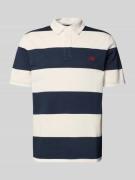 REVIEW Regular Fit Poloshirt mit Rugby-Streifen und Logo-Bestickung in...