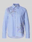 Christian Berg Woman Regular Fit Hemdbluse mit floralem Print in Blau,...