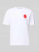 Edwin T-Shirt aus reiner Baumwolle Modell 'JAPANESE SUN' in Weiss, Grö...