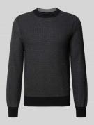BOSS Regular Fit Strickpullover aus Baumwoll-Schurwoll-Mix Modell 'HES...