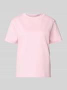 Jake*s Casual T-Shirt mit Rundhalsausschnitt in Rosa, Größe L