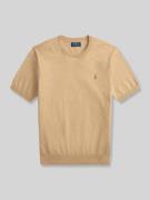 Polo Ralph Lauren Slim Fit T-Shirt aus reiner Baumwolle in Camel, Größ...