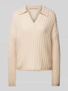 (The Mercer) N.Y. Strickpullover aus Kaschmir-Baumwoll-Mix in Sand Mel...
