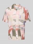 Colours & Sons Regular Fit Freizeithemd mit Reverskragen in Apricot, G...