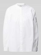 Emily Van den Bergh Relaxed Fit Hemdbluse mit Stehkragen in Offwhite, ...