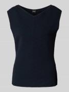 BOSS Blusentop aus Viskose-Mix Modell 'Faitini' in Marine, Größe S
