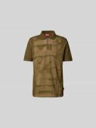 Diesel Poloshirt mit kurzer Knopfleiste in Khaki, Größe L