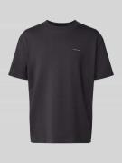 Calvin Klein Jeans T-Shirt mit Label-Patch in Anthrazit, Größe M