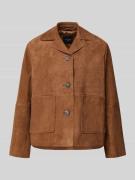 Weekend Max Mara Regular Fit Lederjacke aus echtem Ziegenleder Modell ...