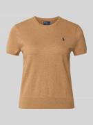 Polo Ralph Lauren Regular Fit Kurzarmpullover aus Baumwoll-Mix in Came...