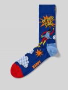 Happy Socks Socken aus Baumwoll-Mix Modell 'FLYING SUPER DAD' in Royal...